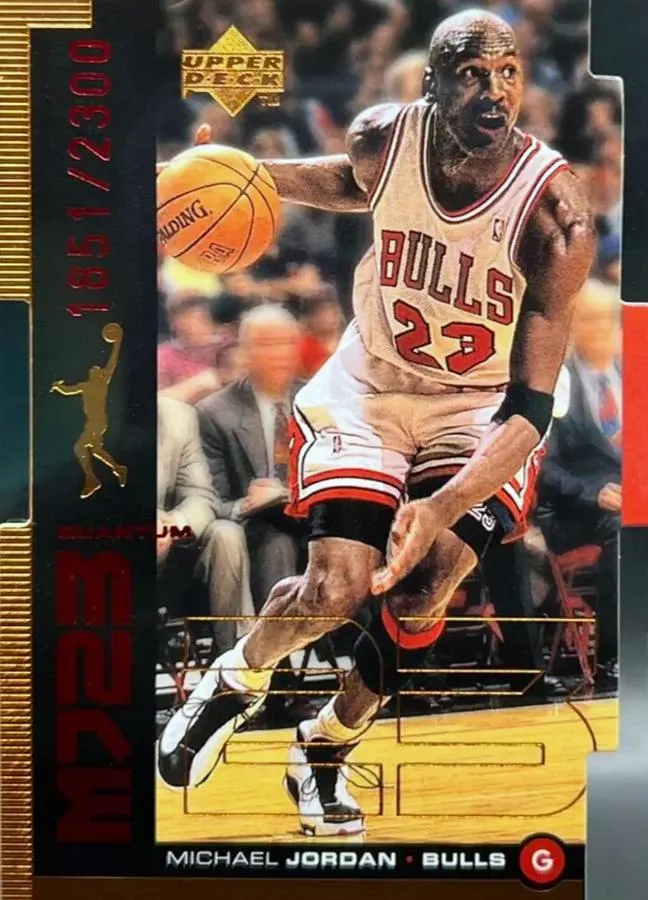 1998-99 Upper Deck Michael Jordan MJ23 Tier 1 (Quantum Bronze) #QMM9 card image