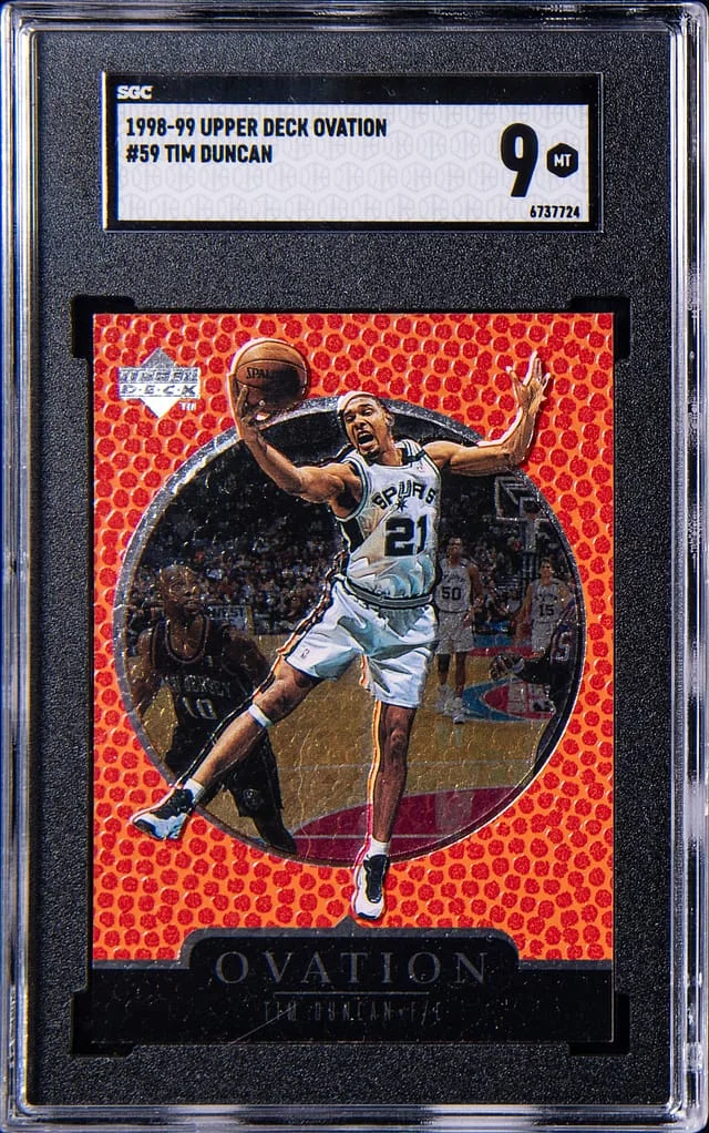 1998-99 Upper Deck Ovation Tim Duncan #59 card image