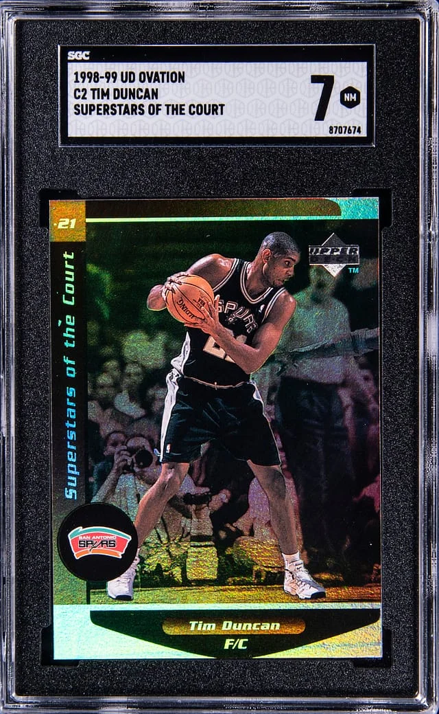 1998-99 Upper Deck Ovation Tim Duncan Superstars of the Court #C2 card image