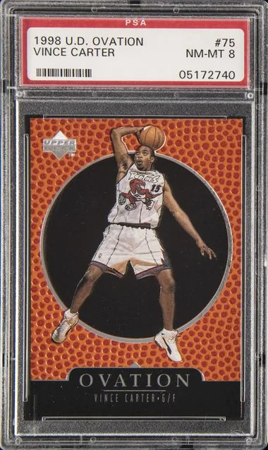 1998-99 Upper Deck Ovation Vince Carter #75 card image