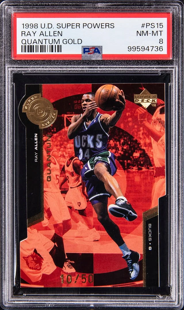 1998-99 Upper Deck Ray Allen Super Powers Quantum Gold #PS15 card image
