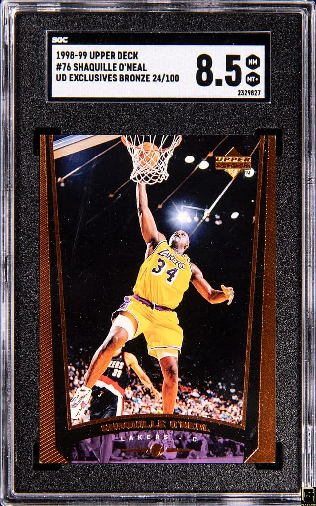 1998-99 Upper Deck Shaquille O'Neal UD Exclusives Bronze #76 card image