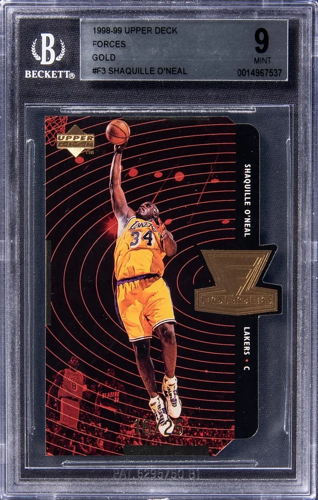 1998-99 Upper Deck Shaquille O'Neal Forces Gold #F3 card image