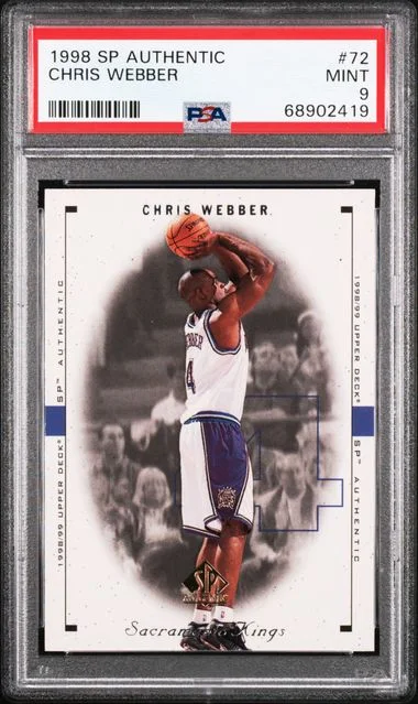1998-99 Upper Deck SP Authentic Chris Webber #72 card image