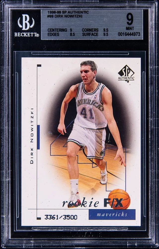 1998-99 Upper Deck SP Authentic Dirk Nowitzki #99 card image