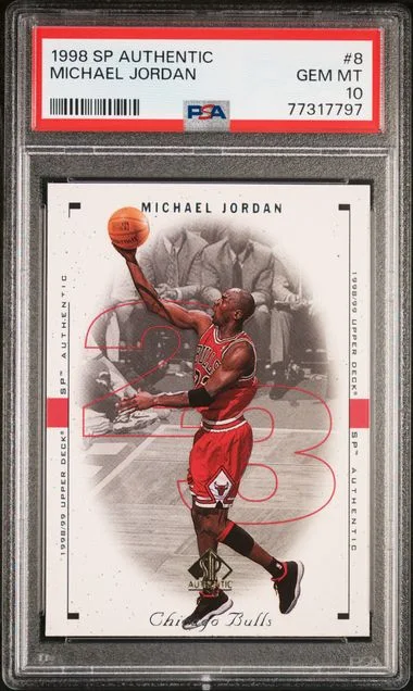 1998-99 Upper Deck SP Authentic Michael Jordan #8 card image