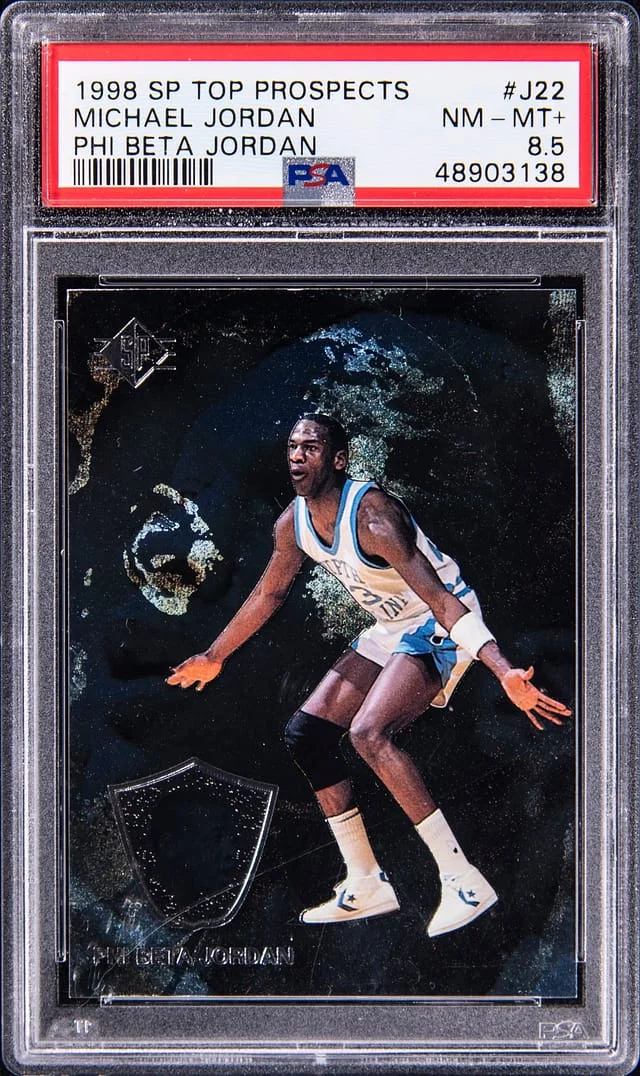 1998-99 Upper Deck SP Michael Jordan Top Prospects Phi Beta Jordan #J22 card image