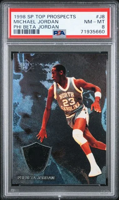 1998-99 Upper Deck SP Michael Jordan Top Prospects Phi Beta Jordan #J8 card image