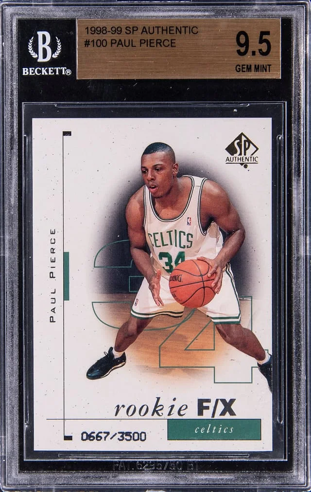 1998-99 Upper Deck SP Paul Pierce Authenc F/X #100 card image