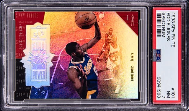 1998-99 Upper Deck SPx Eddie Jones Finite Spectrum #101 card image
