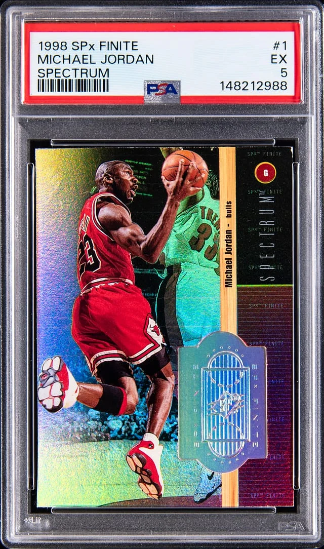 1998-99 Upper Deck SPx Michael Jordan Finite Spectrum #1 card image