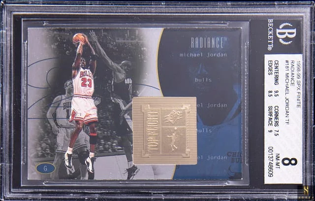 1998-99 Upper Deck SPx Michael Jordan Finite Radiance TF #181 card image