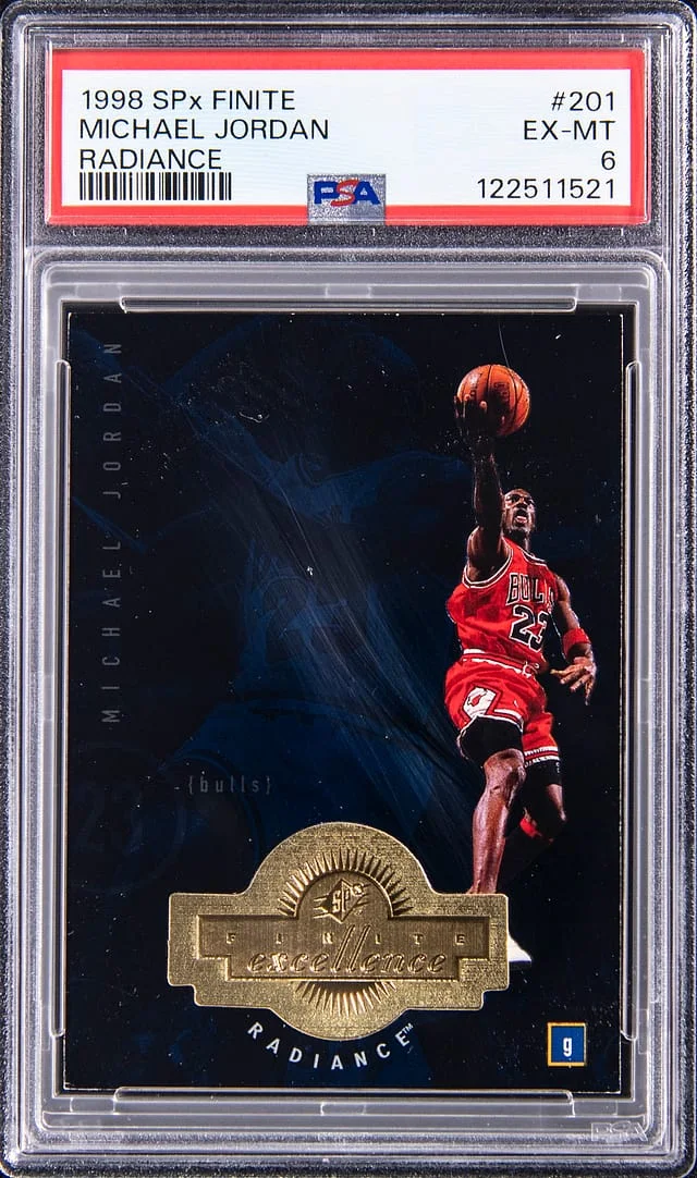 1998-99 Upper Deck SPx Michael Jordan Finite Radiance #201 card image