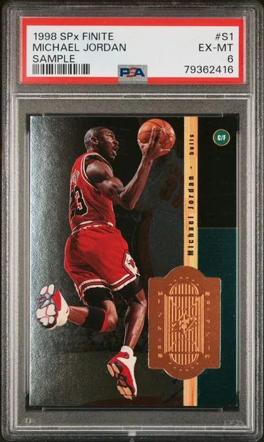 1998-99 Upper Deck SPx Michael Jordan Finite Sample #S1 card image