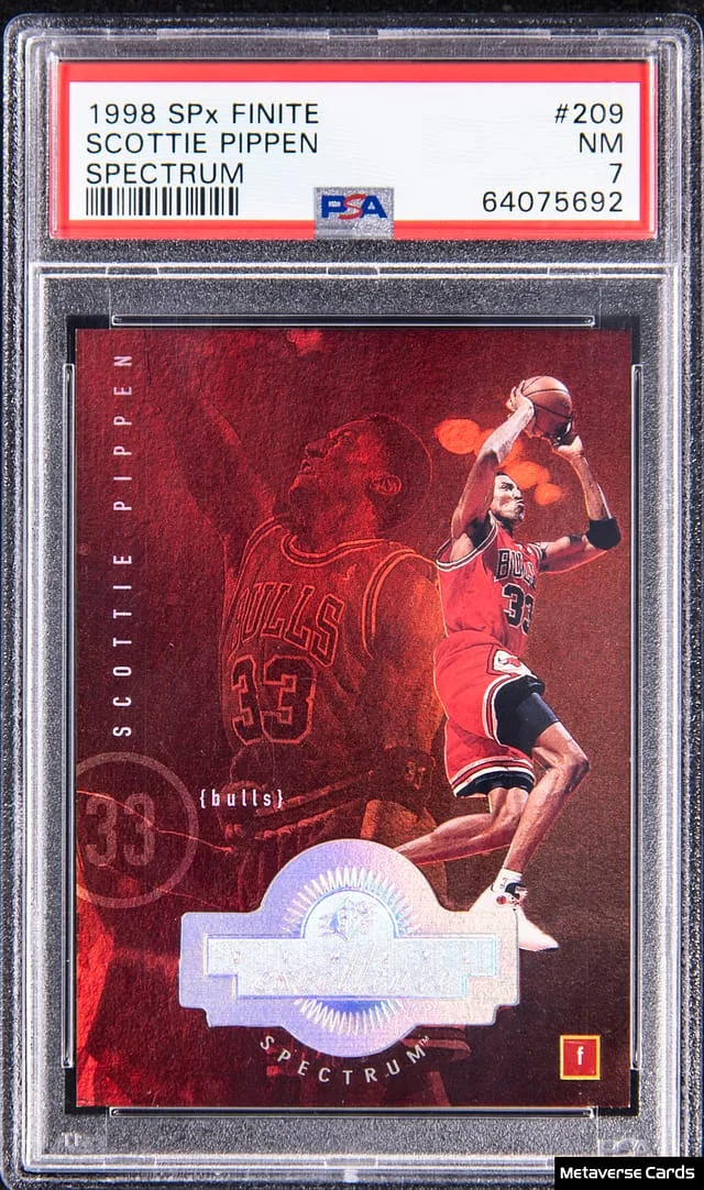 1998-99 Upper Deck SPx Scottie Pippen Finite Spectrum #209 card image