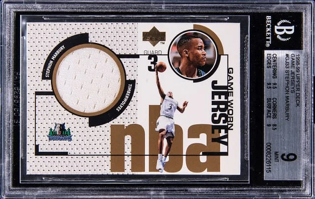 1998-99 Upper Deck Stephon Marbury Game Jerseys #GJ33 card image