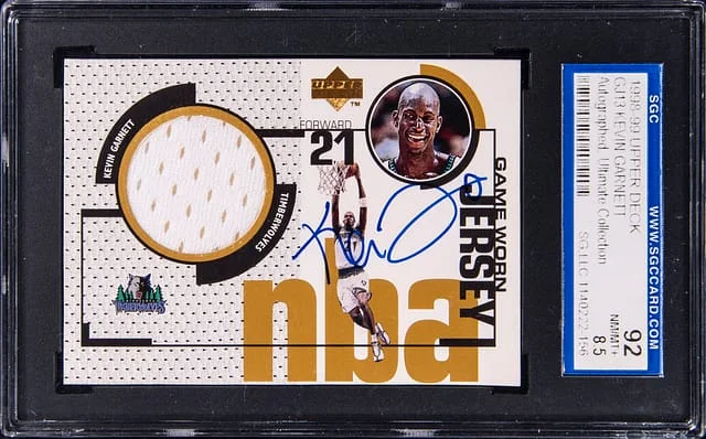 1998-99 Upper Deck Ultimate Collection Kevin Garnett Autograph #GJ13 card image