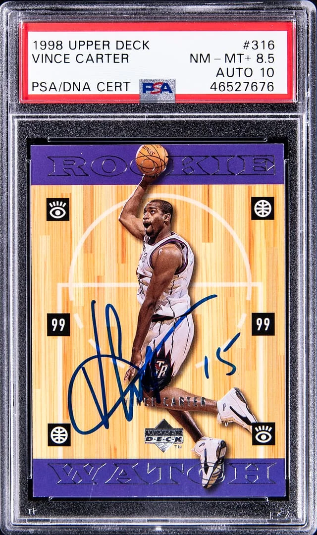 1998-99 Upper Deck Vince Carter #316 card image