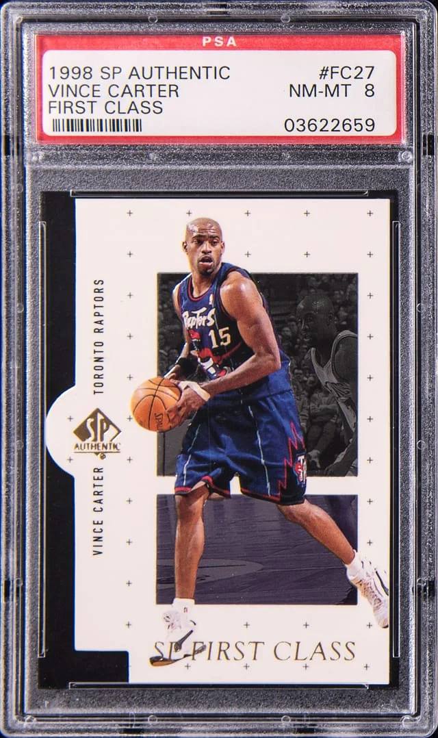 1998-99 Upper Deck Vince Carter Authentic First Class #FC27 card image