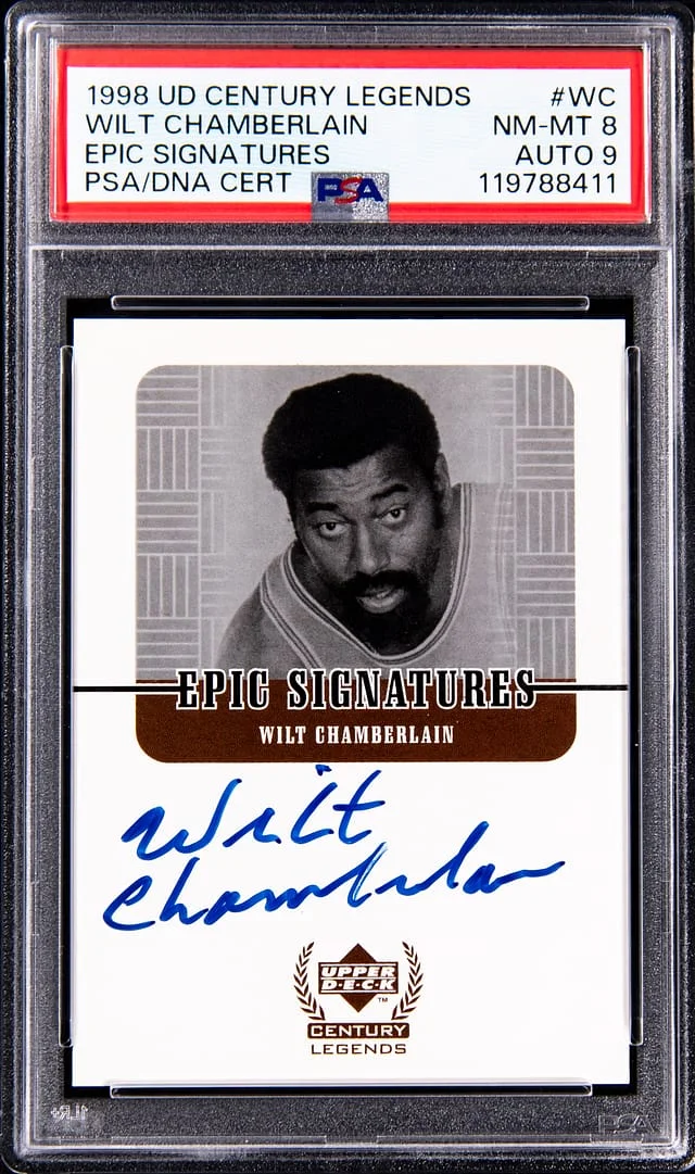 1998-99 Upper Deck Wilt Chamberlain Century Legends Epic Signatures #WC card image