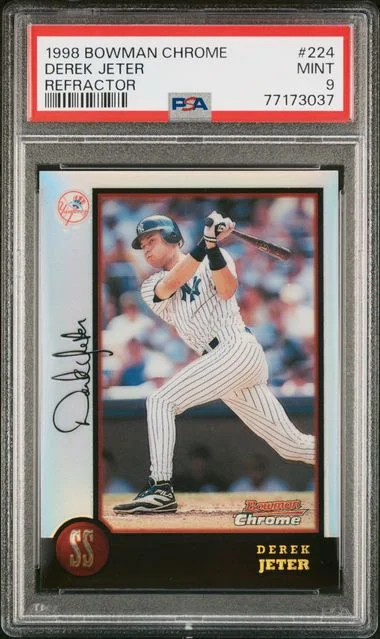 1998 Bowman Chrome Derek Jeter Refractor #224 card image