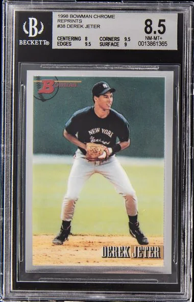 1998 Bowman Chrome Derek Jeter Reprints #38 card image