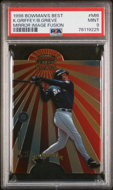 1998 Bowman's Best B.Grieve/K.Griffey Mirror Image Fusion #MI6 card image