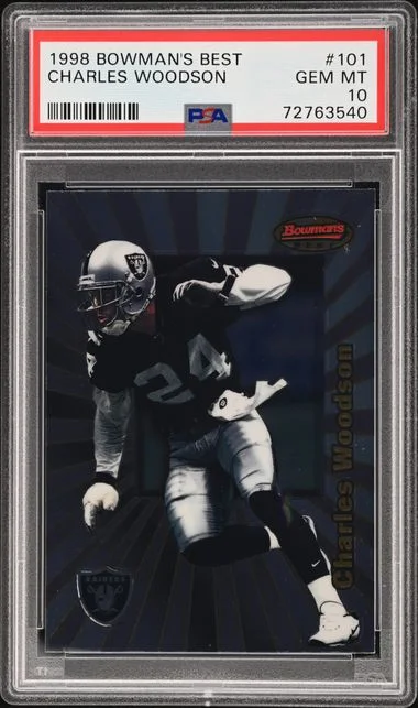 1998 Bowman's Best Charles Woodson #101 card image