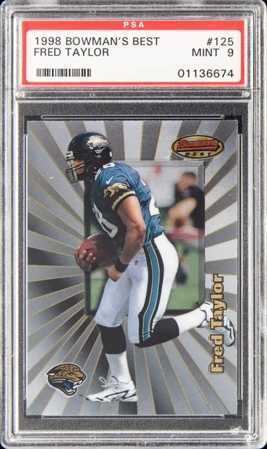 1998 Bowman's Best Fred Taylor #125 card image
