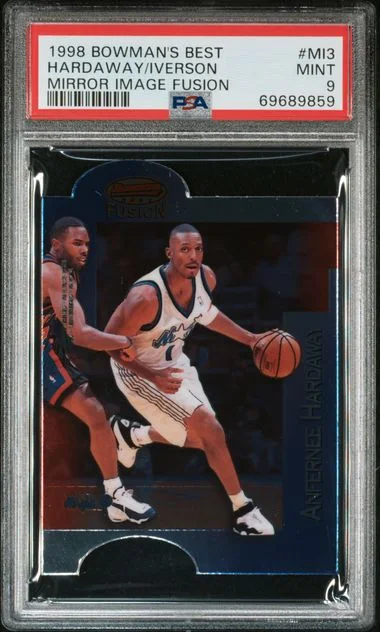 1998 Bowman's Best Hardaway/Iverson Mirror Image Fusion #MI3 card image