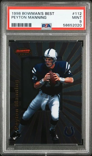 1998 Bowman's Best Peyton Manning #112 card image