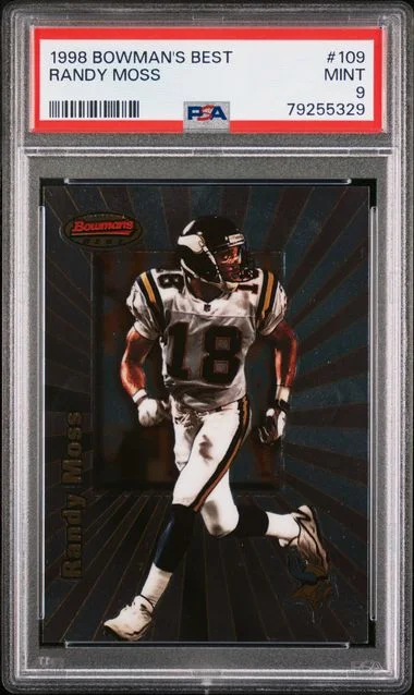 1998 Bowman's Best Randy Moss #109 card image