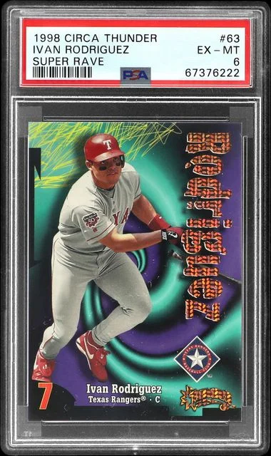 1998 Circa Thunder Super Rave Ivan Rodriguez #63 card image