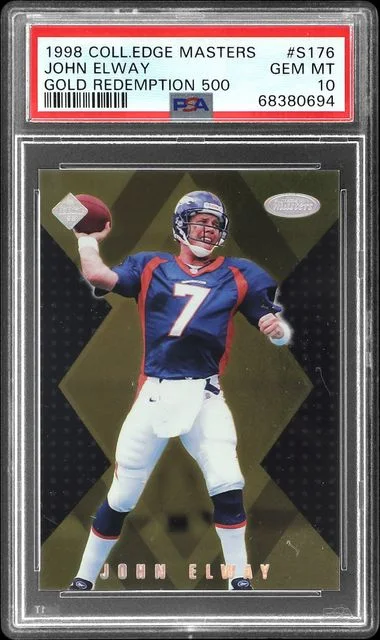 1998 Collector' Edge Masters Gold Redemption 500 John Elway #S176 card image