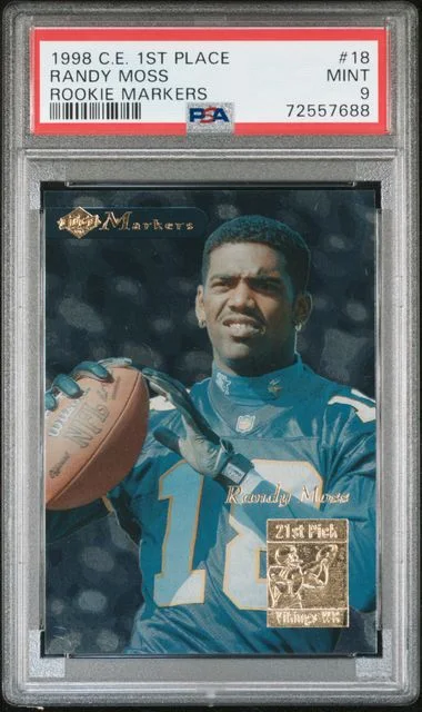 1998 Collector's Edge 1st Place Markers Randy Moss #18 card image