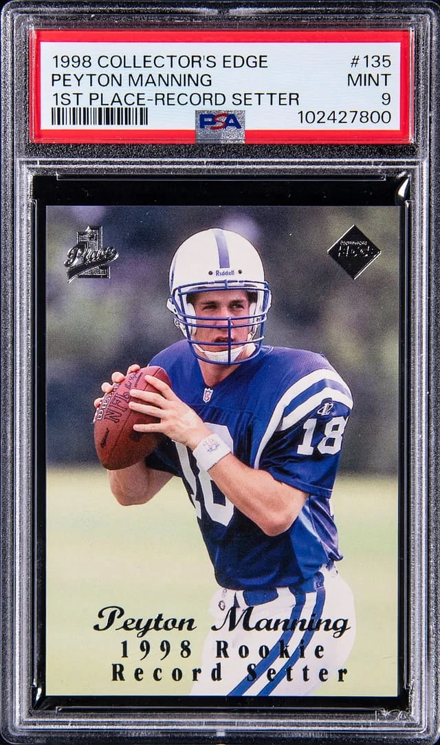 1998 Collectors Edge 1st Place Record Setter Peyton Manning #135 card image