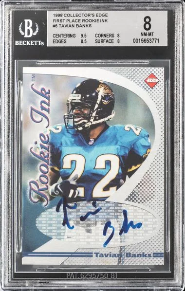 1998 Collector's Edge First Place Ink Tavian Banks #5 card image