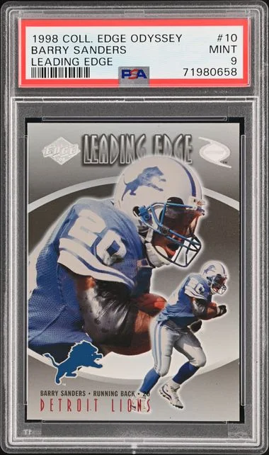 1998 Collector'S Edge Odyssey Leading Edge Barry Sanders #10 card image