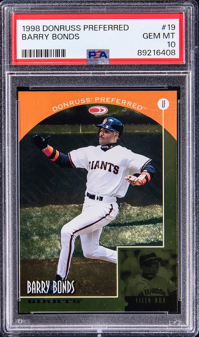 1998 Donruss Barry Bonds Preferred Gold #19 card image