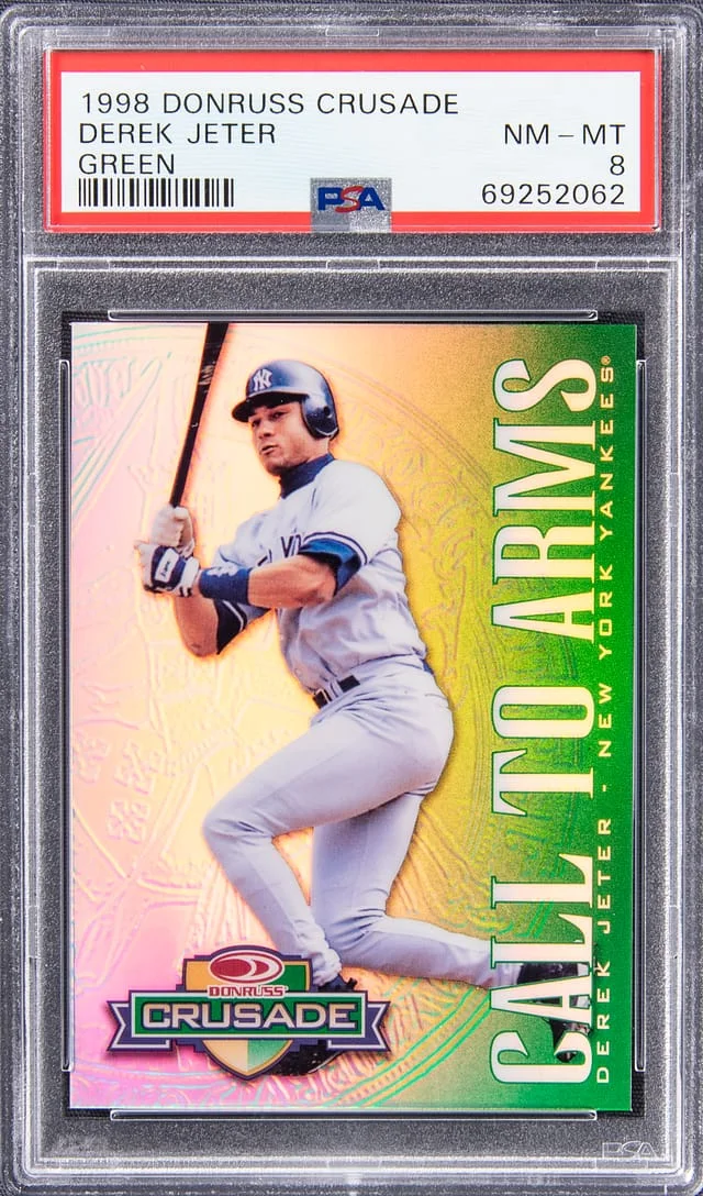 1998 Donruss Crusade Green Derek Jeter #no-number card image