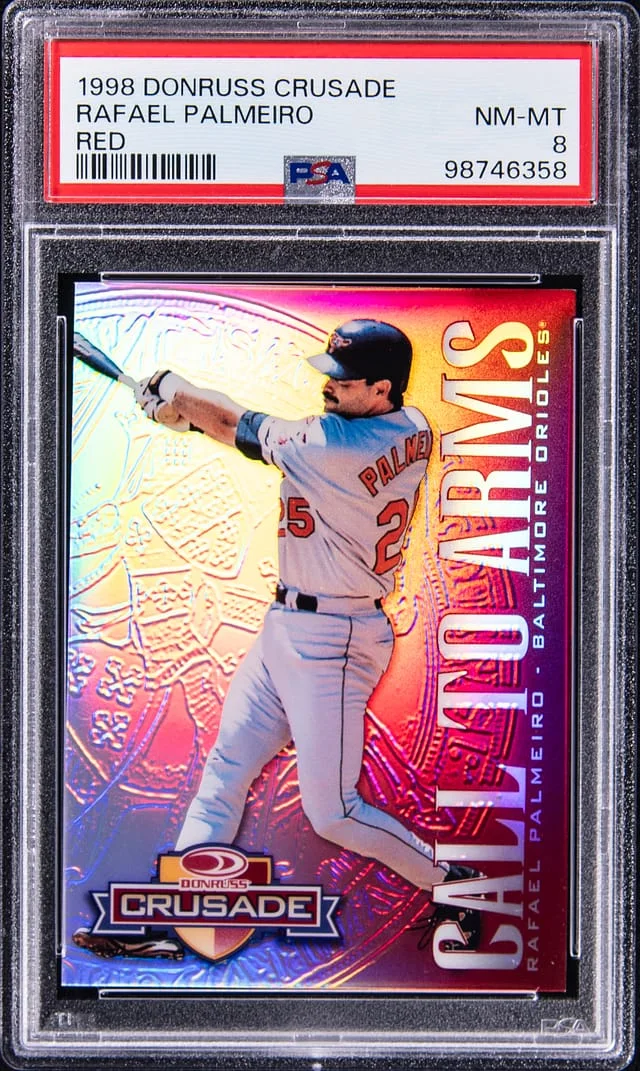 1998 Donruss Crusade Red Rafael Palmeiro #no-number card image