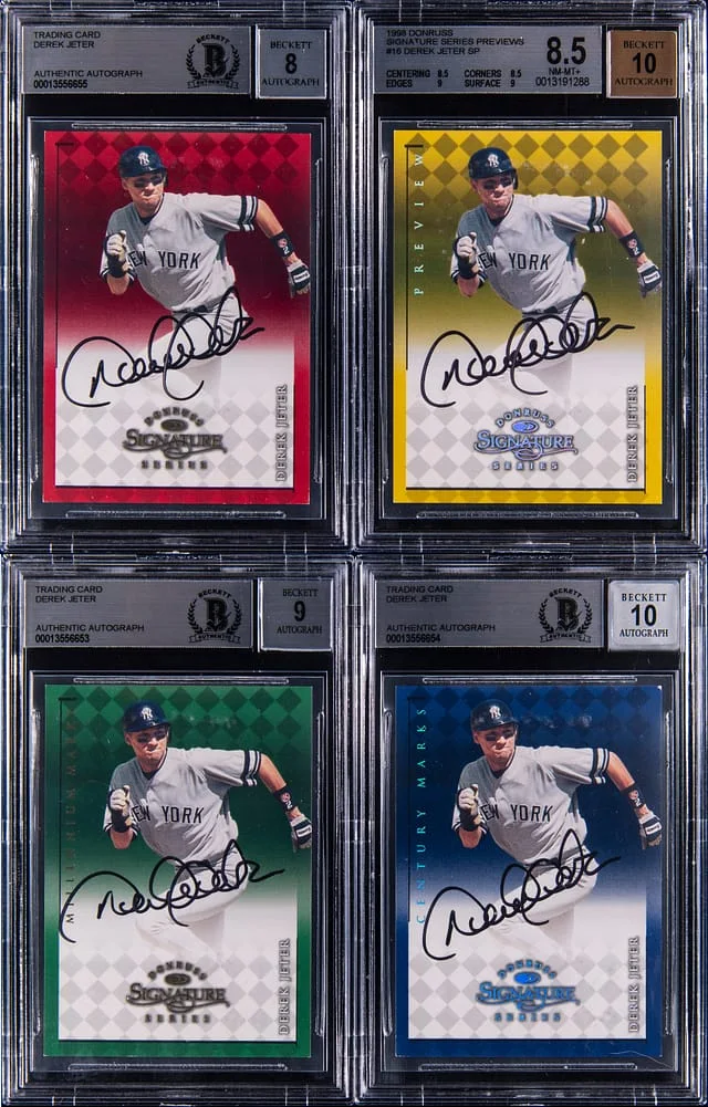 1998 Donruss Derek Jeter Signature Series Previews SP #16 card image