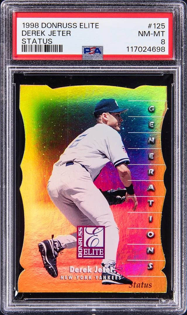 1998 Donruss Elite Derek Jeter Status #125 card image