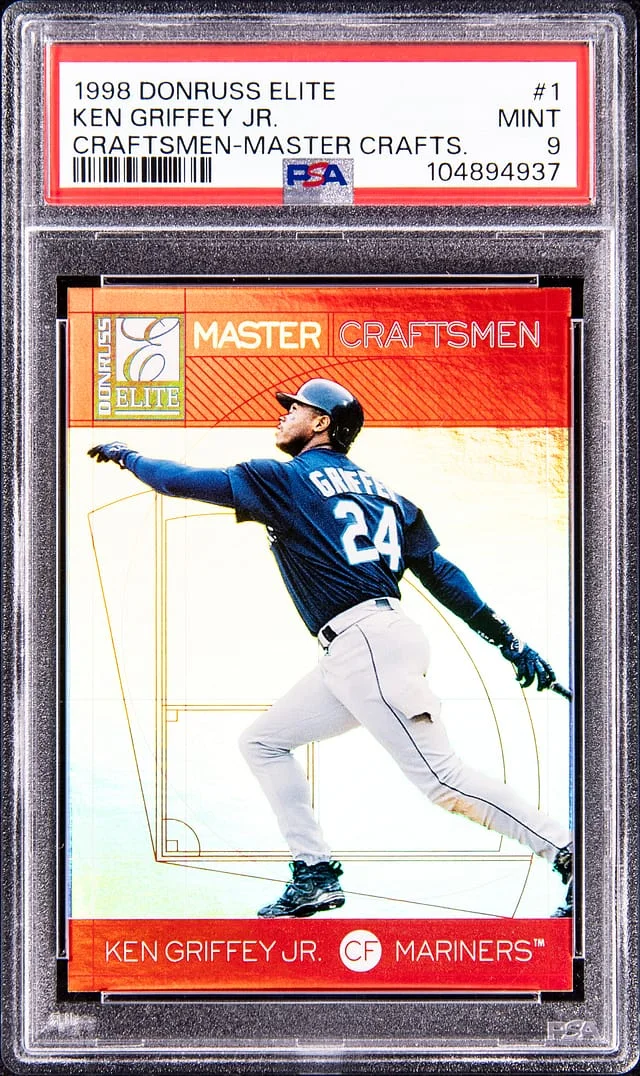 1998 Donruss Elite Ken Griffey Jr. Craftsmen Master Crafts #1 card image