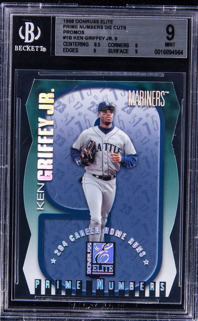 1998 Donruss Elite Ken Griffey Jr. Prime Numbers #1B card image
