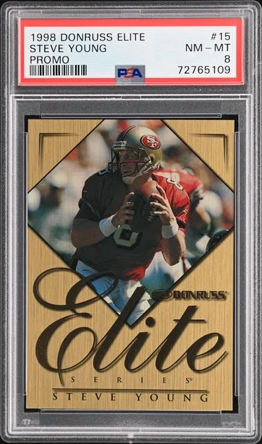 1998 Donruss Elite Steve Young Promo #15 card image