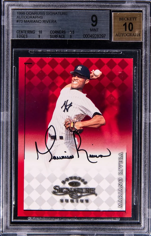 1998 Donruss Mariano Rivera Signature Autographs #73 card image