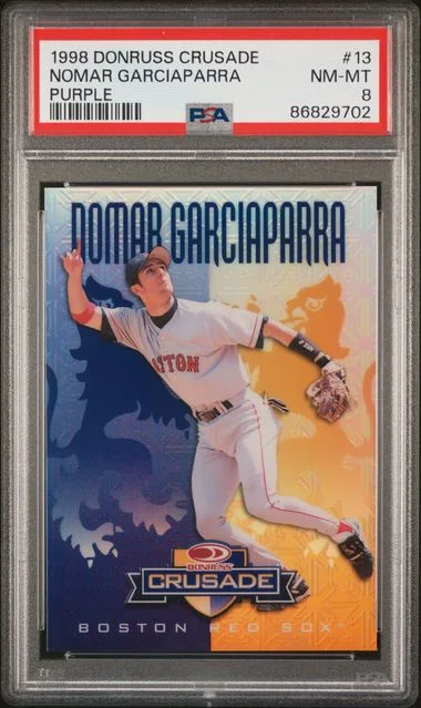 1998 Donruss Nomar Garciaparra Crusade Purple #13 card image