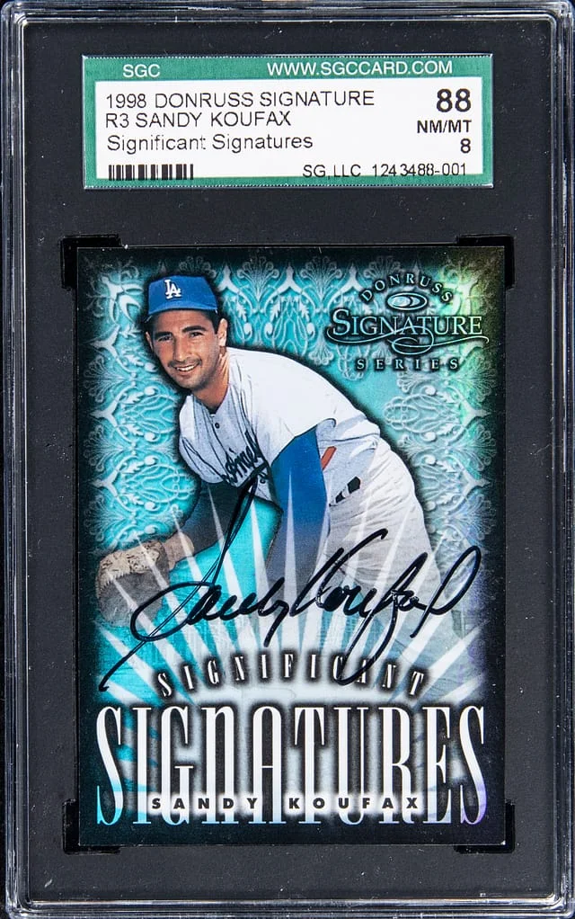 1998 Donruss Sandy Koufax Signature Significant Signatures #R3 card image