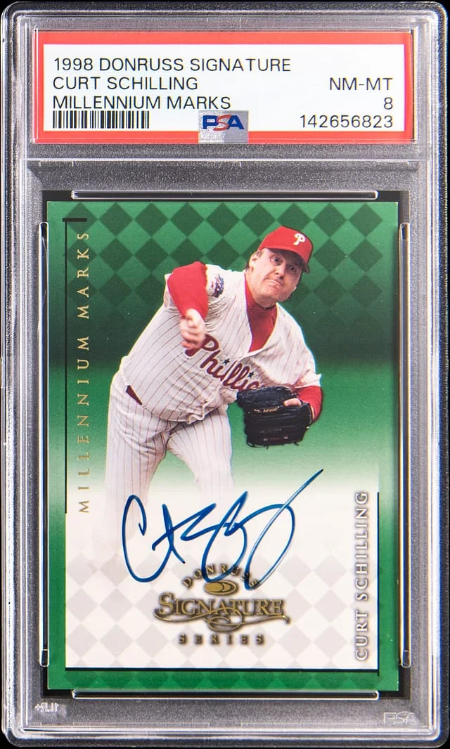 1998 Donruss Signature Millenium Marks Curt Schilling #no-number card image